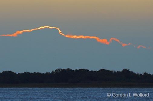 Scarlet Lining_29143.jpg - Powderhorn Lake at sunrisePhotographed near Port Lavaca, Texas, USA.